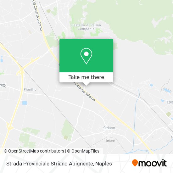 Strada Provinciale Striano Abignente map