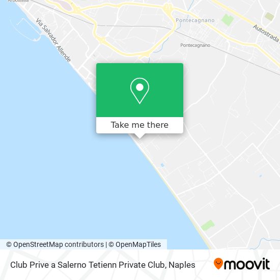 Club Prive a Salerno Tetienn Private Club map