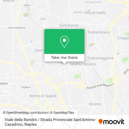 Viale delle Rondini / Strada Provinciale Sant'Antimo-Casadrino map