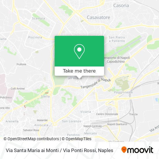 Via Santa Maria ai Monti / Via Ponti Rossi map