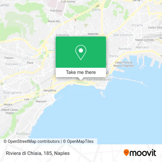 Riviera di Chiaia, 185 map