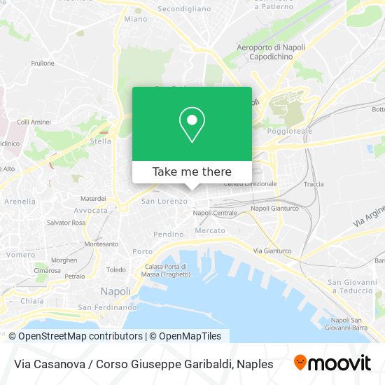Via Casanova / Corso Giuseppe Garibaldi map