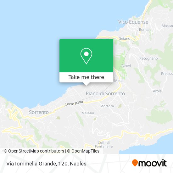 Via Iommella Grande, 120 map