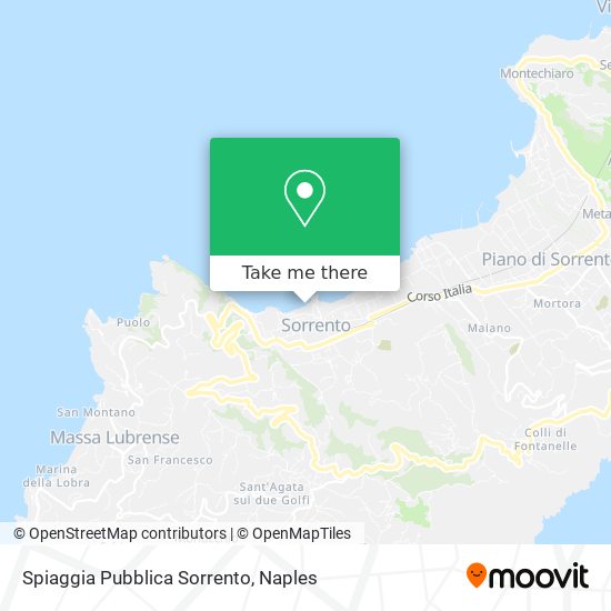 Spiaggia Pubblica Sorrento map