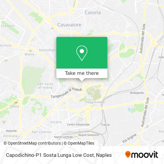 Capodichino-P1 Sosta Lunga Low Cost map