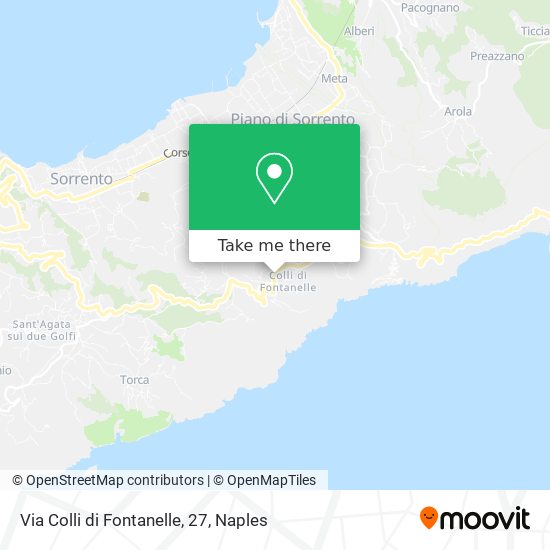 Via Colli di Fontanelle, 27 map