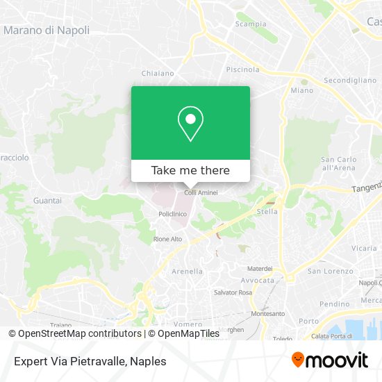 Expert Via Pietravalle map