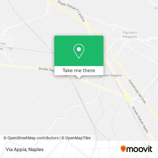 Via Appia map