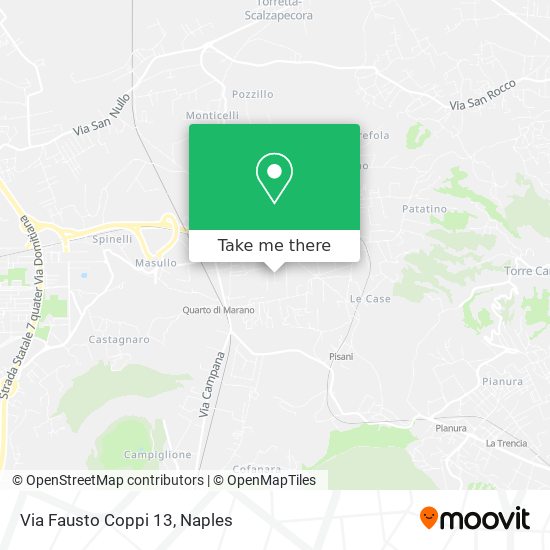 Via Fausto Coppi  13 map