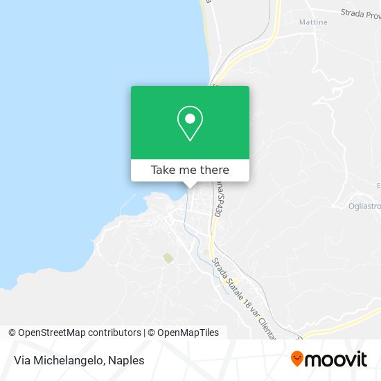 Via Michelangelo map