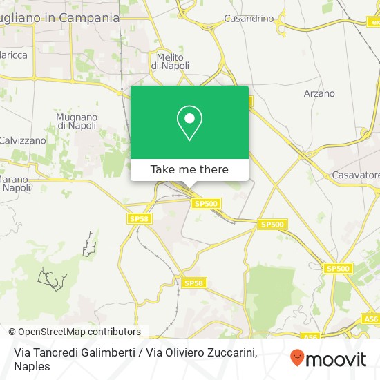 Via Tancredi Galimberti / Via Oliviero Zuccarini map