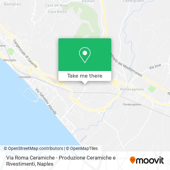 Via Roma Ceramiche - Produzione Ceramiche e Rivestimenti map