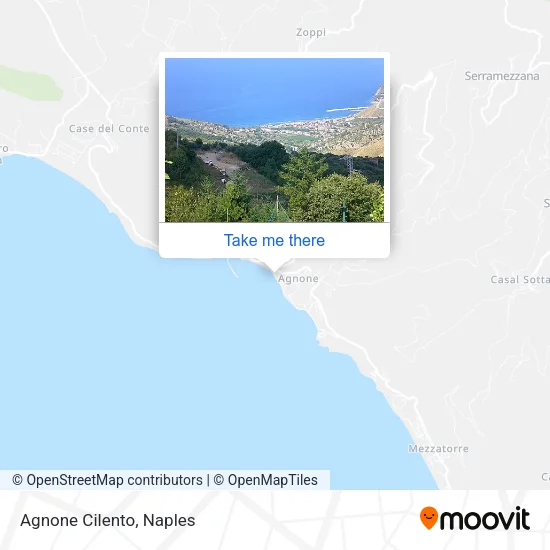 Agnone Cilento map