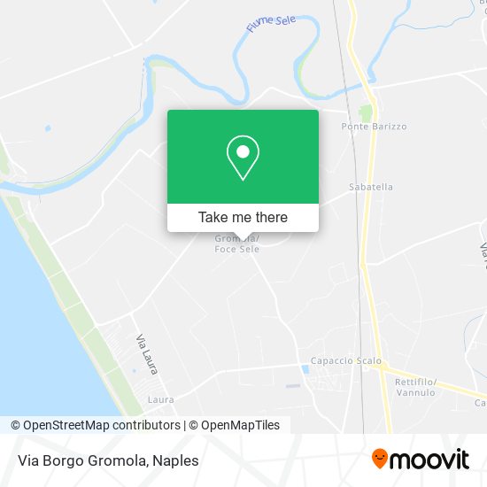 Via Borgo Gromola map