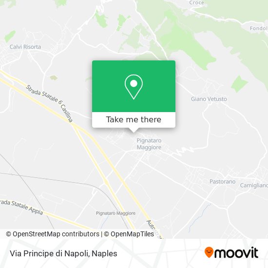Via Principe di Napoli map