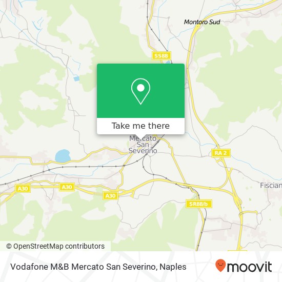 Vodafone M&B Mercato San Severino map