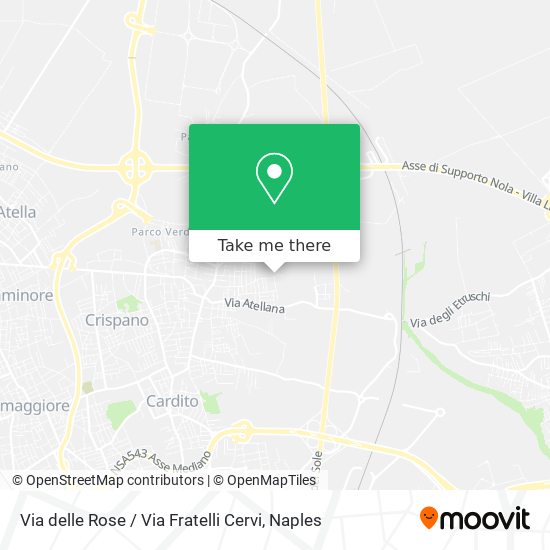 Via delle Rose / Via Fratelli Cervi map