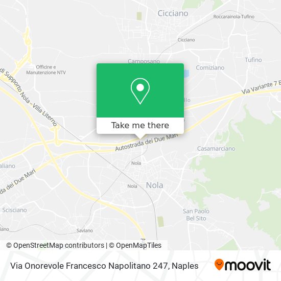Via Onorevole Francesco Napolitano 247 map