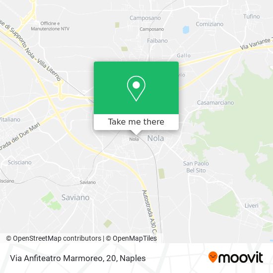 Via Anfiteatro Marmoreo, 20 map