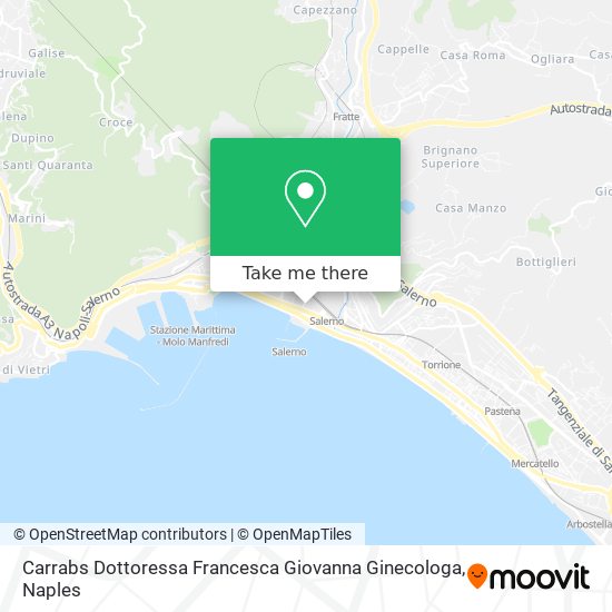 Carrabs Dottoressa Francesca Giovanna Ginecologa map