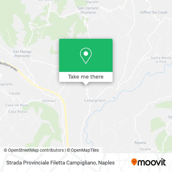 Strada Provinciale Filetta Campigliano map