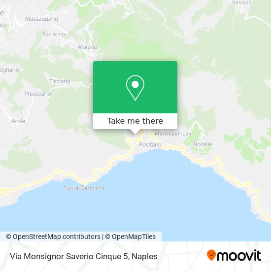 Via Monsignor Saverio Cinque 5 map