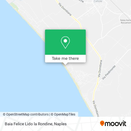 Baia Felice Lido la Rondine map