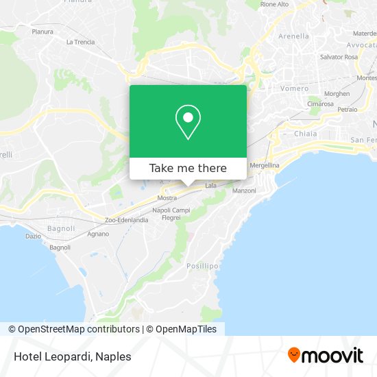 Hotel Leopardi map