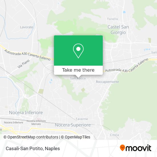 Casali-San Potito map