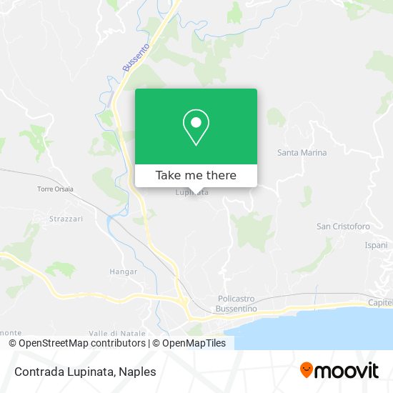 Contrada Lupinata map