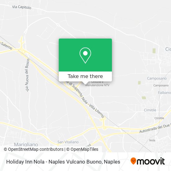 Holiday Inn Nola - Naples Vulcano Buono map