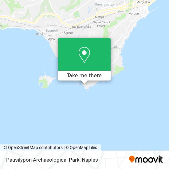 Pausilypon Archaeological Park map