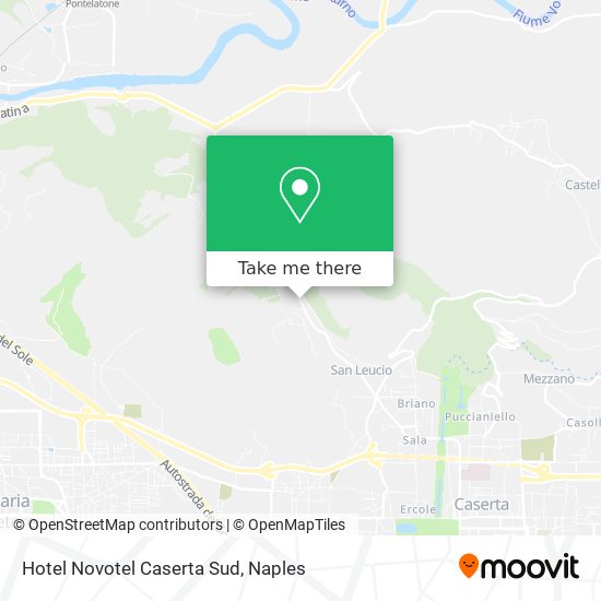 Hotel Novotel Caserta Sud map