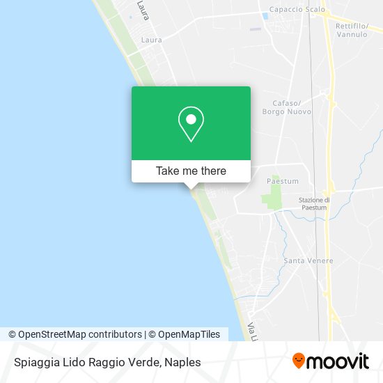 Spiaggia Lido Raggio Verde map