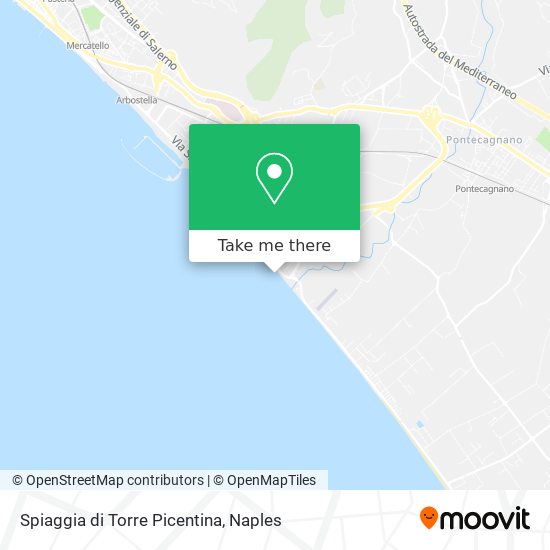 Spiaggia di Torre Picentina map