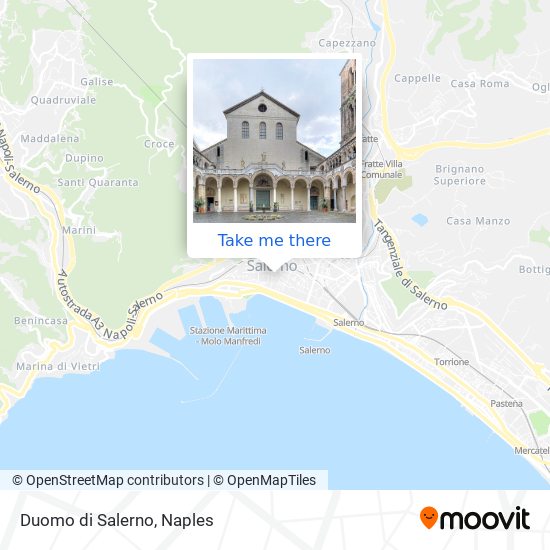 Duomo di Salerno map