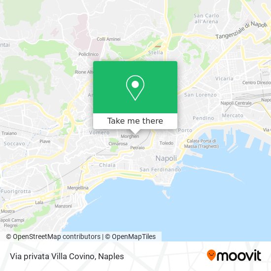 Via privata Villa Covino map