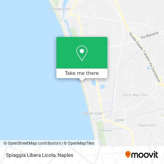 Spiaggia Libera Licola map