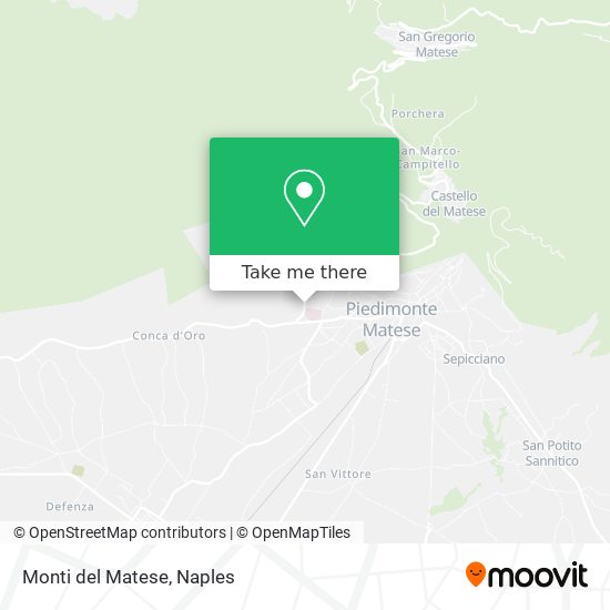Monti del Matese map