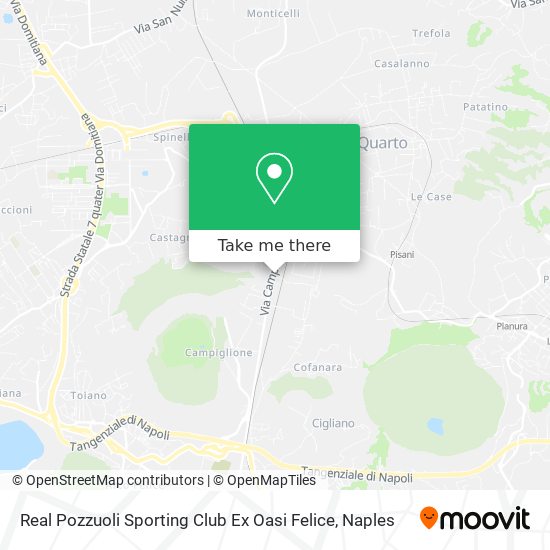 Real Pozzuoli Sporting Club Ex Oasi Felice map