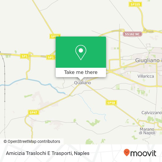 Amicizia Traslochi E Trasporti map