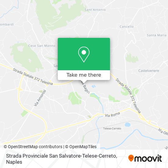 Strada Provinciale San Salvatore-Telese-Cerreto map