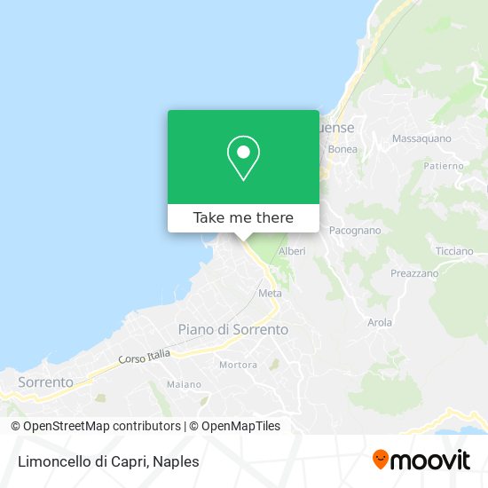 Limoncello di Capri map
