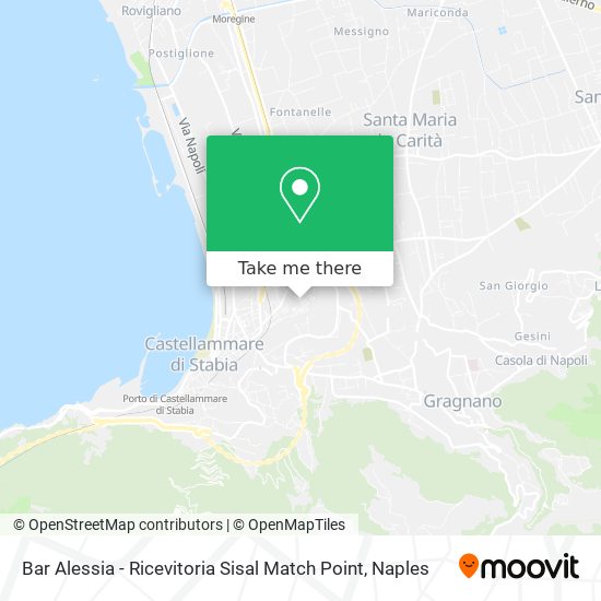 Bar Alessia - Ricevitoria Sisal Match Point map
