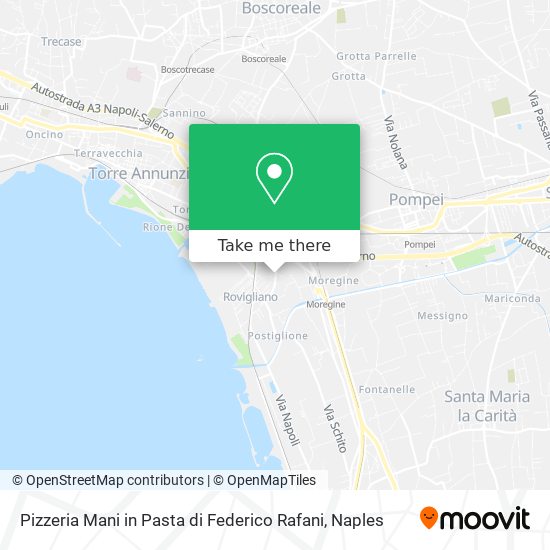 Pizzeria Mani in Pasta di Federico Rafani map