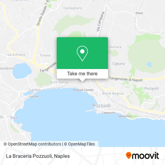 La Braceria Pozzuoli map