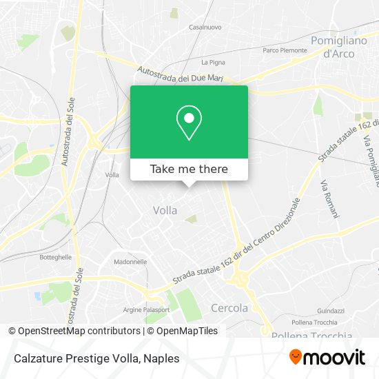 Calzature Prestige Volla map