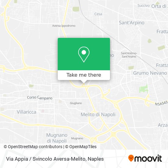 Via Appia / Svincolo Aversa-Melito map