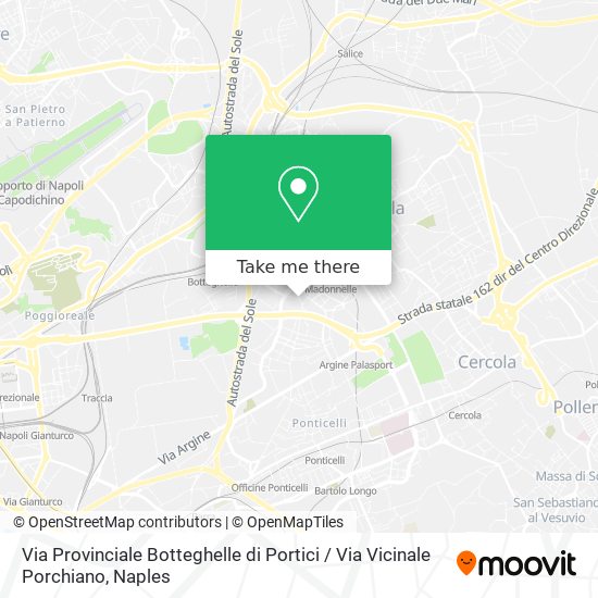 Via Provinciale Botteghelle di Portici / Via Vicinale Porchiano map
