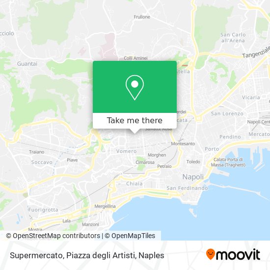 Supermercato, Piazza degli Artisti map